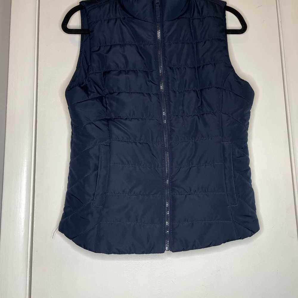 Navy Quilted Vest